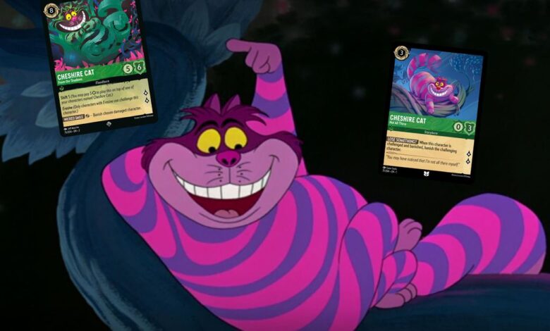 Disney Lorcana’s Second Cheshire Cat Card Hits Hard