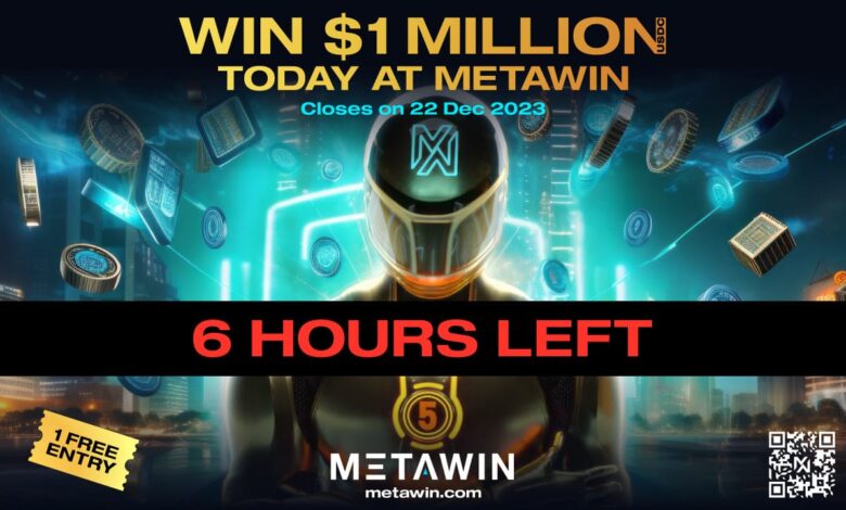 Clock Ticking: 6 Hours Left In Metawin's Thrilling $1 Million