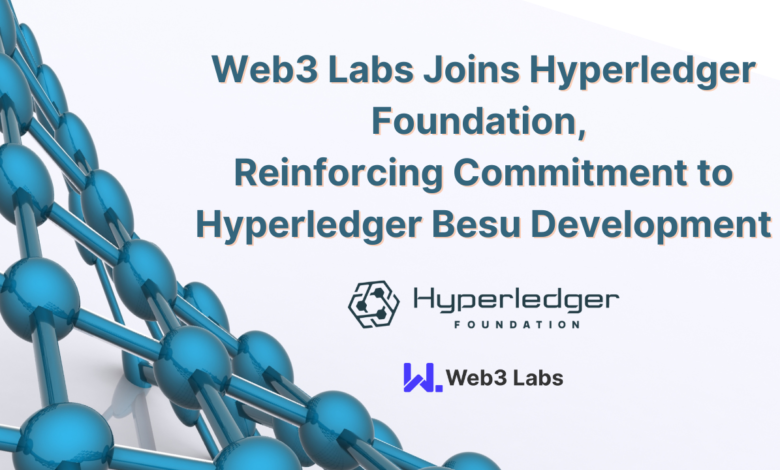 Web3 Labs Joins Hyperledger Foundation, Providing Hyperledger Besu Support