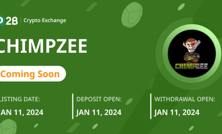Chimpzee Will Launch On P2b Exchange On 11 January –