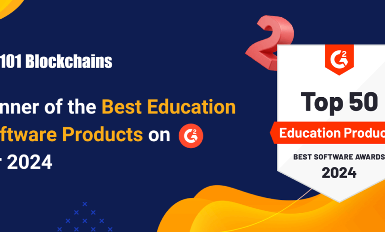 101 Blockchains Named As Top Education Software Product On G2