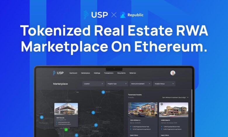 Ethereum Based Tokenized Real Estate Platform Usp Launches On Republic