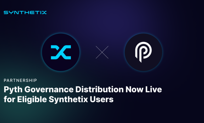 Pyth Governance Distribution Now Live For Eligible Synthetix Users