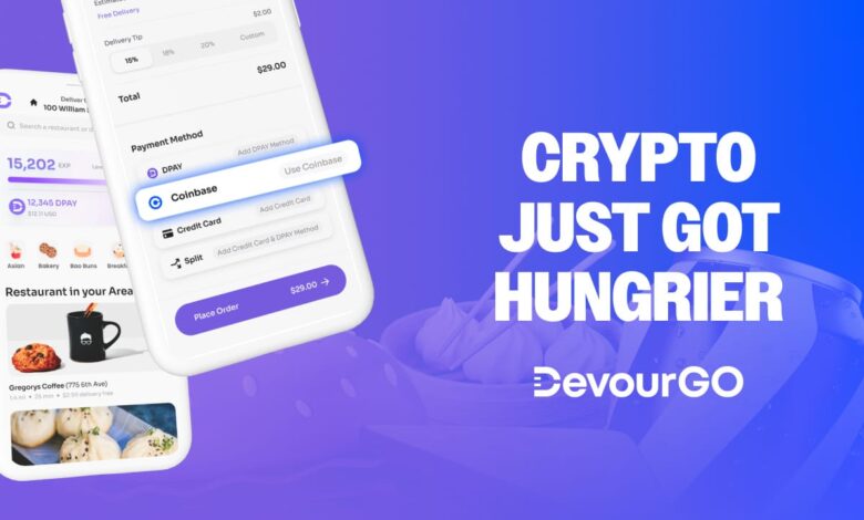 Crypto Just Got Hungrier: Devourgo Now Accepts Payments Via Coinbase