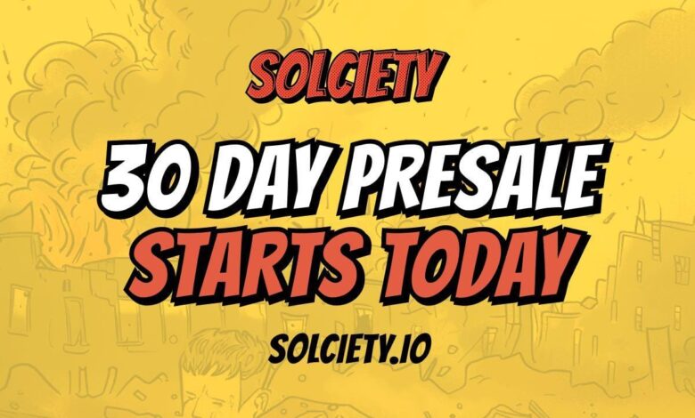 New Sol Meme Coin, Solciety, Launches Today With 30 Day Ico