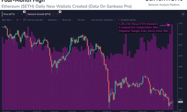 Ethereum Bullish Signal: Adoption Hits Four Month High Rate